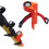 Grade Rod Level Bubble Level for Centering Pole Level Bubble Vertical Level Orange with Tie 2