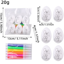 Sada ručně malovaných velikonočních vajíček s motivem zajíčka pro děti – kreativní dárek na vánoční párty
