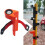 Grade Rod Level Bubble Level for Centering Pole Level Bubble Vertical Level Orange with Tie 6
