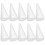 10Pcs Styro Cones for Crafts White Foam Cone for DIY Projects 5