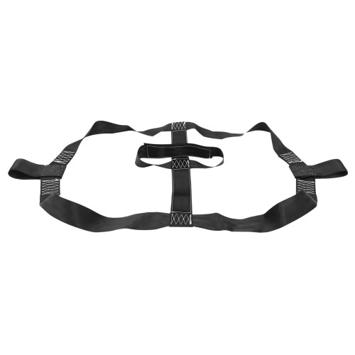 Motorcycle Rear Wheel Tie-Down Strap Black 2 pcs 2