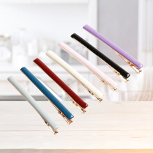 FRCOLOR Lot de 7 pinces à cheveux longues à motifs, barrettes simples pour femmes (couleurs assorties)