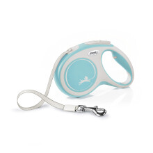 Flexi - CF20T5-251 -HBL -20 - Leave for dog - Loor leash - Cat leash - New Comfort M Tape 5 m, Light Blue