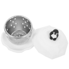 Infuseur à thé OUNONA en acier inoxydable en forme de pingouin, réutilisable et sûr pour un usage domestique, 1 passoire à thé