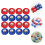 Mini shuffleboard-rulleballer 24 stk 2