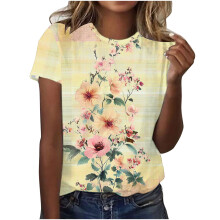 Damen-Sweatshirt mit Vintage-Blumenmuster und Rundhalsausschnitt für den Sommer | Auch in großen Größen (S-3XL) erhältlich | Lässiges Oberteil