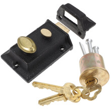 1 set vintage veerdeursloten, vervangend antidiefstalslot voor oude deuren en huisbeveiliging