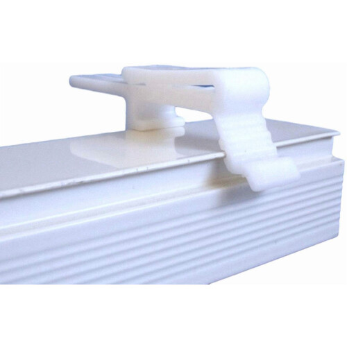 6 τεμάχια Βάση στήριξης καλύμματος σκόνης για κάθετες περσίδες με κλιπ ποδιάς για 2