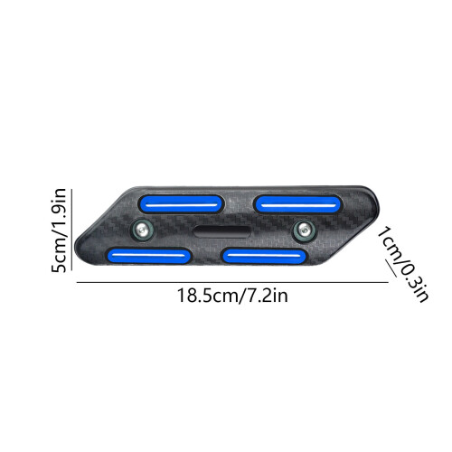 Motorcycle Exhaust Heat Protection Cover Blue 2