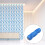 Homoyoyo 1Pack Patterned Paint Roller Decorative Blue for Interior Design and Diy Projects 8