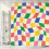 Cortina de chuveiro retrô abstrata 72x72 polegadas 1