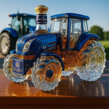 Carafe à whisky bleue en forme de voiture, 300 ml