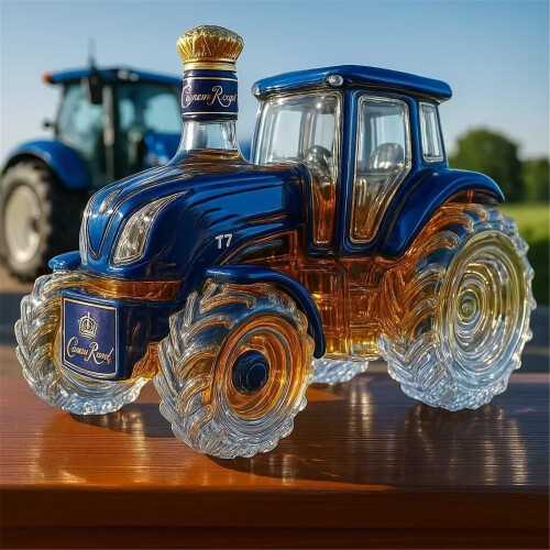 Bilformet whiskykaraffel blå 300ml