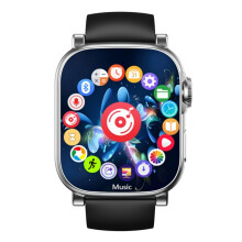 MP3 Player Watch BT 5.4 Touch Screen Music Player Built-in Speaker Voice Recorder for Sports Running Gym Sports Watches