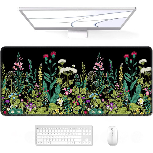 Μεγάλο XXL Gaming Mouse Pad 35"x15", Ύφασμα Micro-Weave, Αντιολισθητική Βάση από Λαστιχένιο Υλικό,