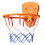 Barnbasketkorg med sugkoppar, orange 2