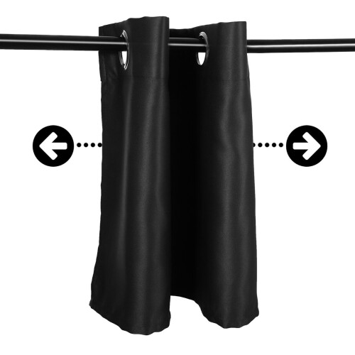 Topbathy Black Kitchen Curtains Short Window Door Curtain 1