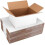 Conjunto de 40 caixas de papelão ondulado branco para envio, 10x7x5 polegadas (25,4x17,8x12,7 cm). Ideal para embalagens comerciais. 1