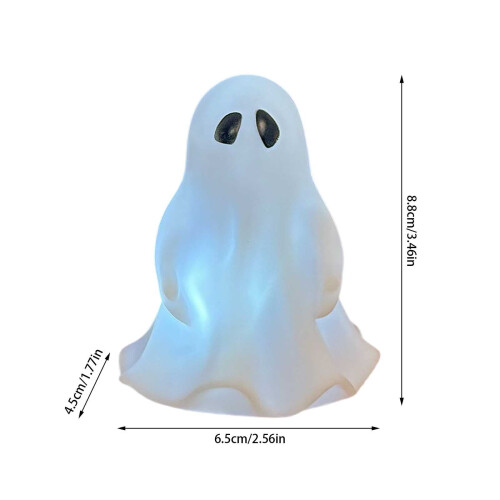 Νυχτερινό φως LED με φάντασμα για το Halloween – Διακόσμηση με τρεμόπαιγμα φωτιάς, 2