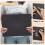 Black Corrugated Plastic Sheets 12x15.7" 3mm 3 pcs 3