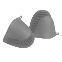 Hittebestendige siliconen ovenwanten, siliconen pannenlappen voor in de keuken, airfryer, bakken, mini rubberen ovenhandschoen