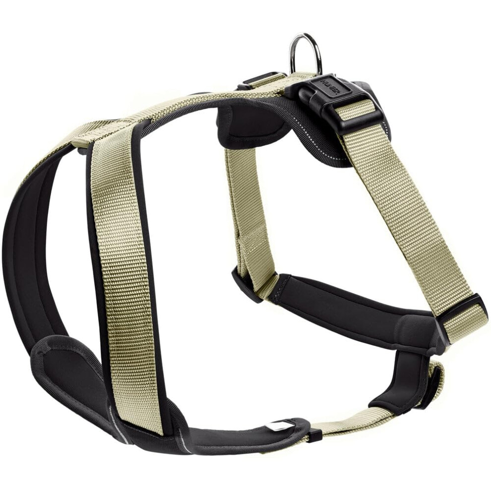 Hunter Neopren Dog Harness, Nylon, Padded With Neoprene, For Sport And Leisure,Olive / Nylon, Neoprene,53-65,M Black