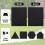 Black Corrugated Plastic Sheets 12x15.7" 3mm 3 pcs 5