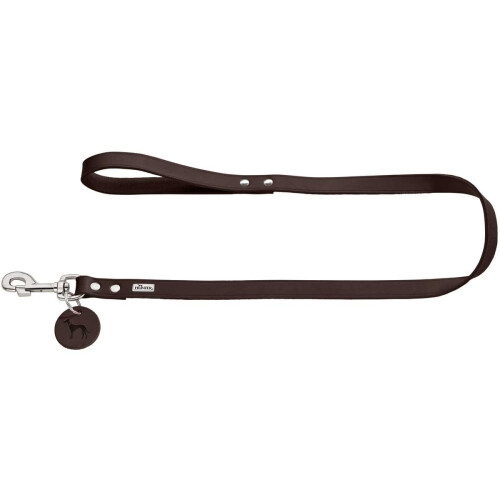 Hunter HUNTER Leash, 20/100 Soft genuine cow leather, dark brown