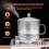 Transparent Glass Saucepan with Lid and Handle 6