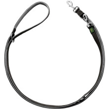 HUNTER Neoprene Adjustable Lead, Colour: Black/Grey, Durable Nylon, 3-Way Adjustment, Soft Neoprene Padding, Ideal for Everyday Use and Training,