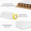 Conjunto de 40 caixas de papelão ondulado branco para envio, 10x7x5 polegadas (25,4x17,8x12,7 cm). Ideal para embalagens comerciais. 6