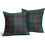 Fodere per cuscini a quadri verdi, 45x45 cm, set da 2 1