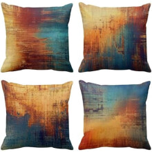 Ensemble de 4 housses de coussin en velours 50 x 50 cm
