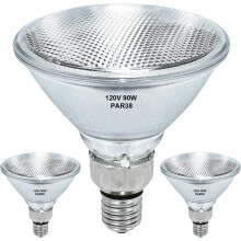 Par38 Halon schijnwerperlamp 120V 90W, dimbare PAR38 90W lampen, E26 medium fitting, warm wit, krachtige reflectorlampen voor binnen, 2 stuks