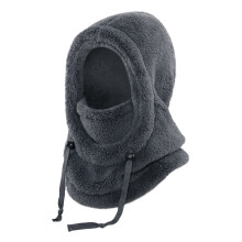 Cappello 3 in 1 con sciarpa e maschera, unisex, caldo invernale, in pile, passamontagna, termico, in sherpa, con cappuccio, maschera da sci e