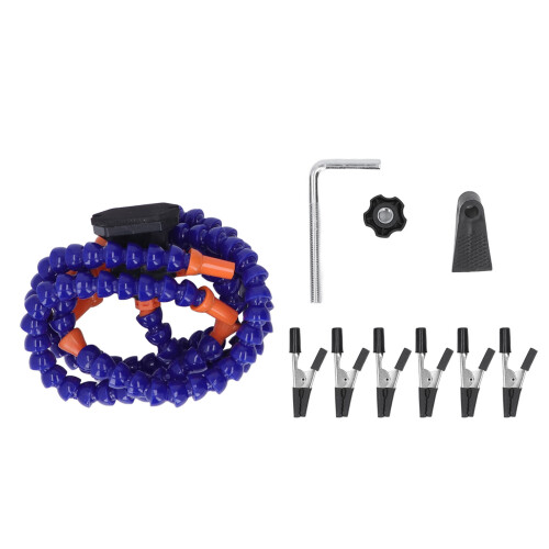 Crafts Soldering Helping Hands with Flexible Third Arm Blue 5 Claws PCB Tool 1