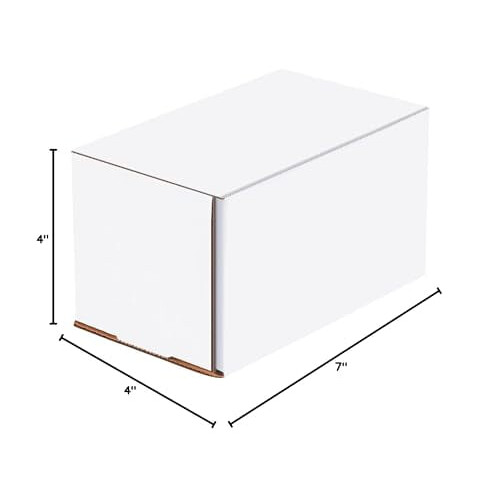 BM744 7"L x 4"l x 4"Î, Alb (Pachet de 50) 2