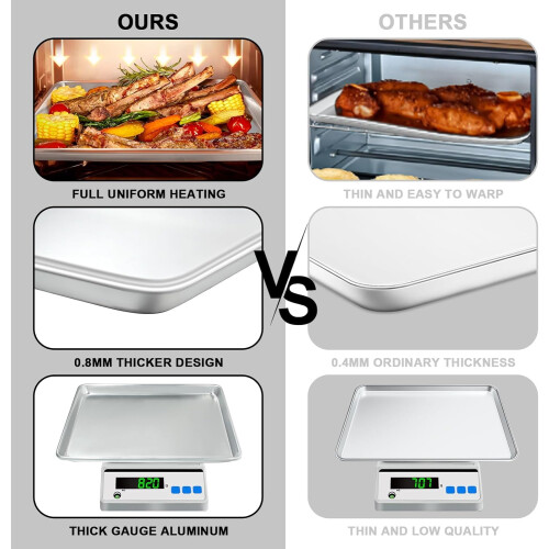 Ensemble de plaques de cuisson demi-format avec grille de refroidissement 2