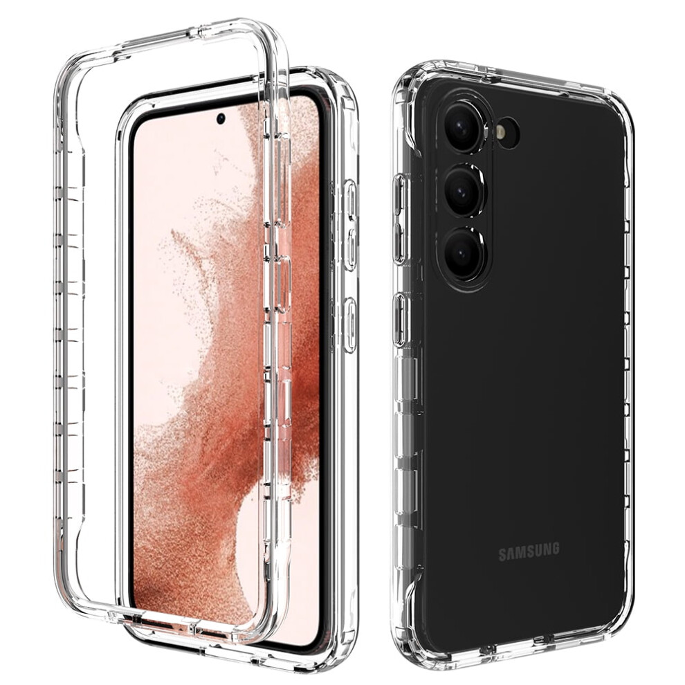 Xhy Compatible With Samsung Galaxy S23 Case Â 2-In-1 Lens Protector & Reinforced Bumper, Anti-Scratch, Shockproof, Crystal Clear, Non-Yellowing 9181073130564