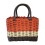 Panier de rangement en plastique tissé Eolstice avec poignée, 1
