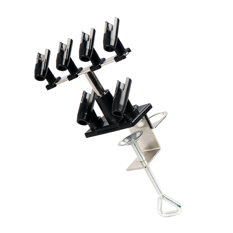 Heavy Duty Alloy Airbrush Holder Stand 360 Rotating Base Holds 6 Brushes For Professional Painting 9771547174318