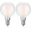 Ampoules LED G16.5 E12 à intensité variable, blanc chaud dépoli, lot de 2 2