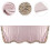Funda premium para protector de asiento de piano, lámpara vertical, rosa bebé 1