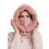 Γυναικεία 3σε1 Slouchy Fleece Beanie Καπέλα Κασκόλ Μάσκα με Κουκούλα Μπαλακλάβα Χειμερινό 1