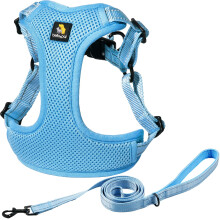 BELLA & PAL Dog Harness and Leash Set, Adjustable Step-in Puppy Harness, No-Pull Vest for XS/Small/Medium Dog, Breathable Air Mesh, Reflective Strip,