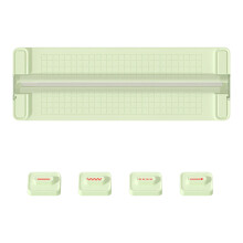 4-in-1-Bidirektionaler Papierschneider mit geradem, wellenförmigem und