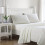 Twin cotton percale sheet set Evie Yellow 1