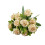 Centre de table bouquet de fleurs artificielles beige 2