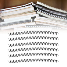 20 pièces capuchon de spirale pour reliure 30 trous 13 mm noir