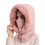 Γυναικεία 3σε1 Slouchy Fleece Beanie Καπέλα Κασκόλ Μάσκα με Κουκούλα Μπαλακλάβα Χειμερινό 4